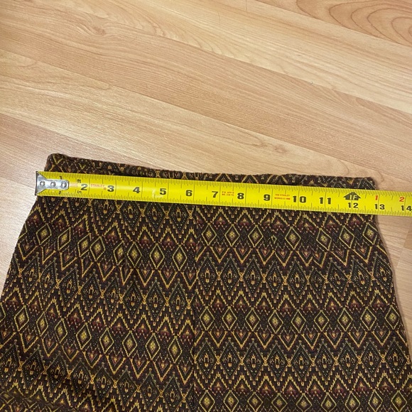 Free People Bohemian Knit Straight Leg Vintage Pattern Pull On Pants - Picture 16 of 16